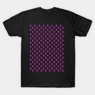 Yin Yang Design - Pink Color Pattern T-Shirt